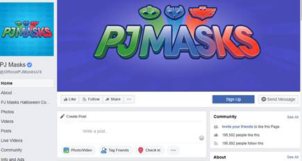 PJ Masks Facebook