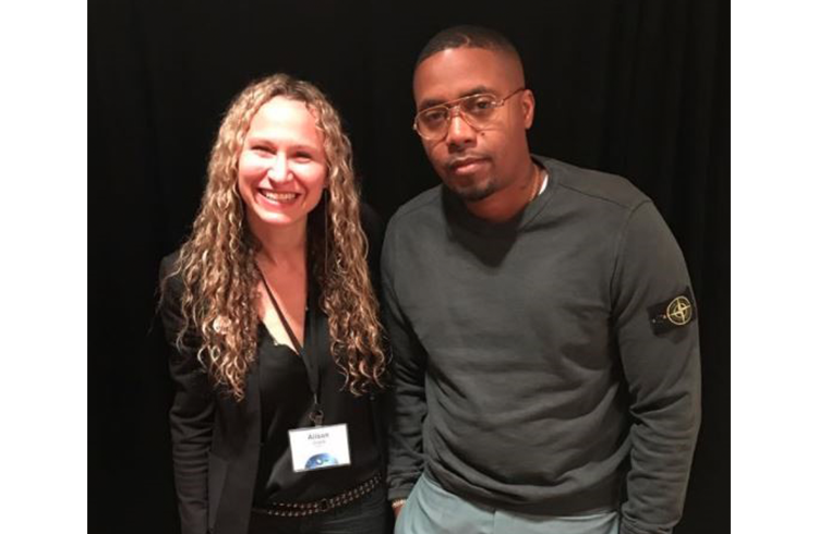 Alison Grand and Grammy-nominated recording artist Nas promoting WNET’s Great Performances “Nas Live From the Kennedy Center: Classical Hip-Hop” at the Television Critics Association Winter Press Tour in Pasadena